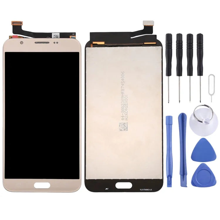 Origineel LCD-scherm + origineel aanraakpaneel voor Galaxy J7 V / J7 Perx, J727V, J727P (goud)