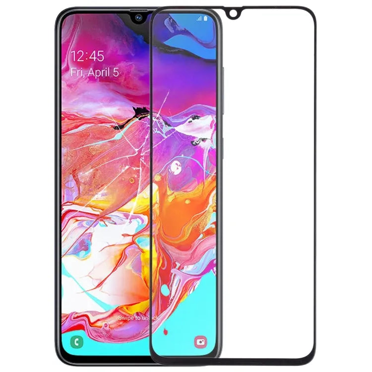 Voor Samsung Galaxy A70 Front Screen Outer Glass Lens met OCA Optisch Clear Adhesive: