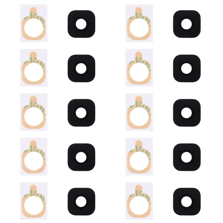 Voor Galaxy A9 10 stuks cameralensafdekking aan de achterkant met sticker