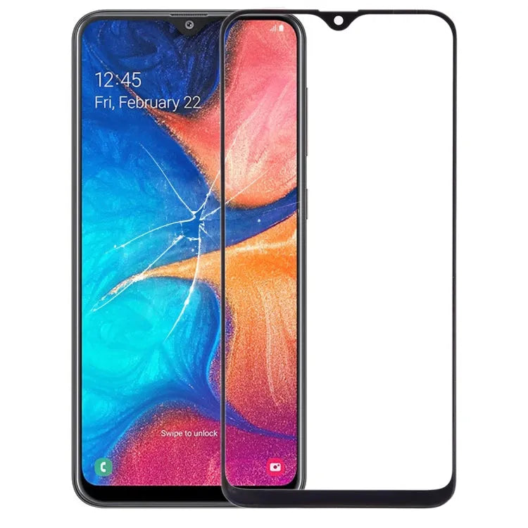 Voor Samsung Galaxy A10e / A20e Front Screen buitenste glazen lens met OCA optisch heldere lijm: