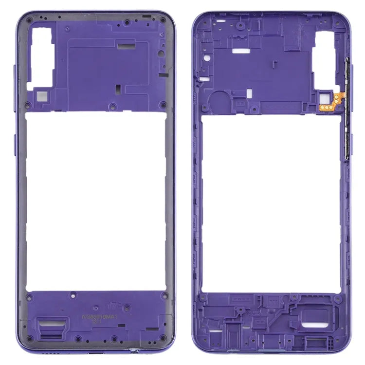 Voor Samsung Galaxy A30s middelste framerandplaat (donkerblauw)
