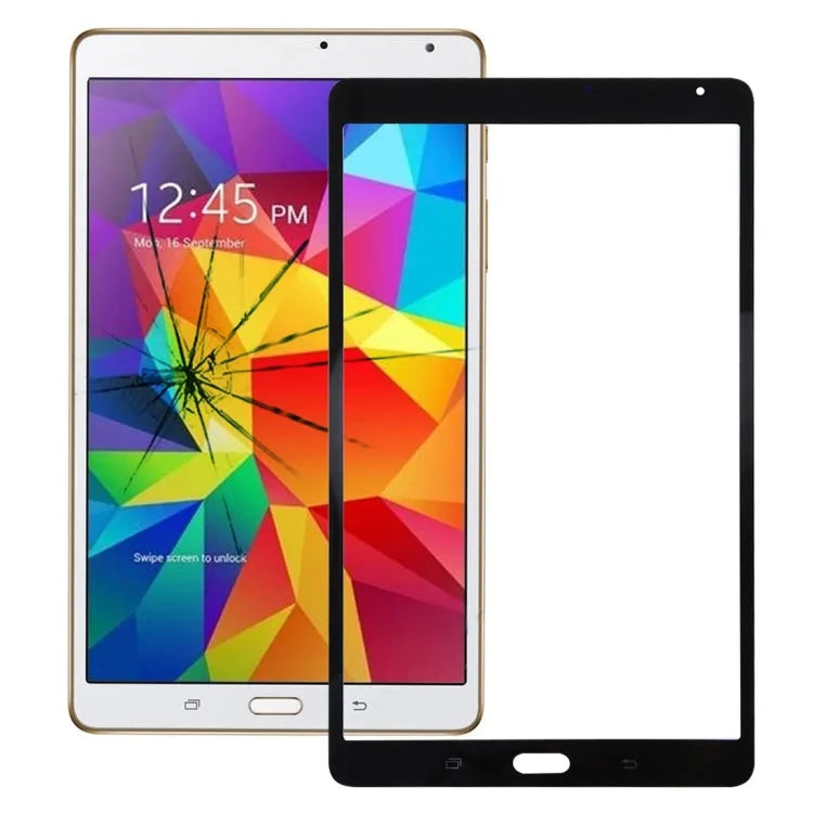 Voor Galaxy Tab S 8.4 / T700 voorscherm buitenste glazen lens (zwart)