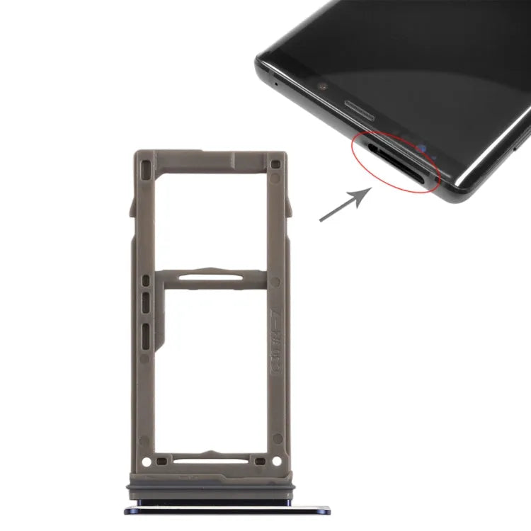 Voor Galaxy Note9 SIM-kaartlade + Micro SD-kaartlade (blauw)