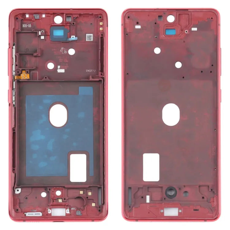 Voor Samsung Galaxy S20 FE middelste frame bezelplaat met accessoires (rood)