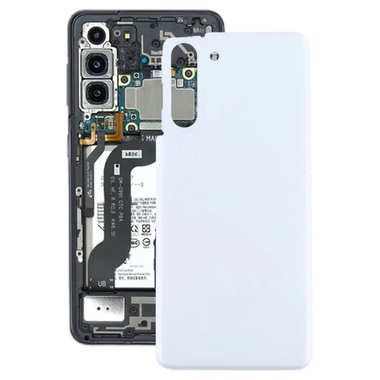 Voor Samsung Galaxy S21 5G batterij achterkant (wit)