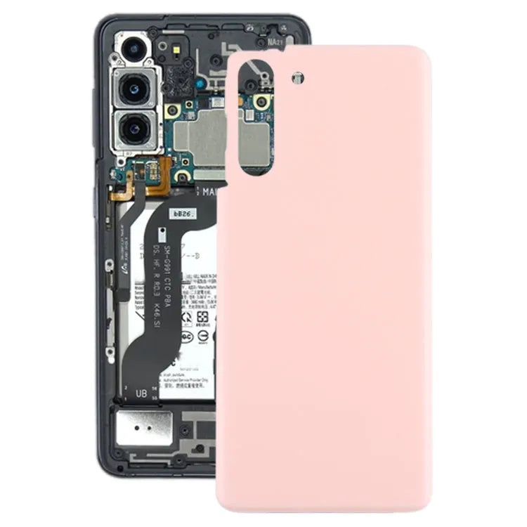 Voor Samsung Galaxy S21 5G batterij achterkant (roze)