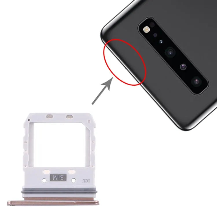 Voor Samsung Galaxy S10 5G simkaartlade (goud)