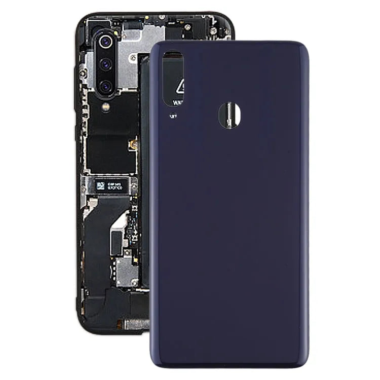Voor Samsung Galaxy A20s Batterij Back Cover (Blauw)
