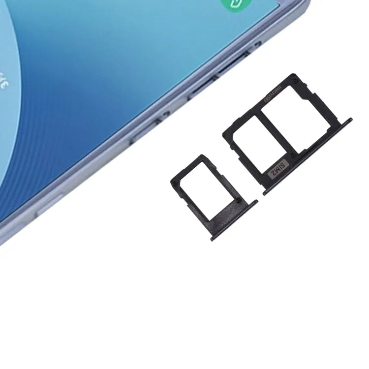 SIM-kaartlade + Micro SD-kaartlade voor Galaxy J3 (2017) Enkele SIM / J330 & J5 (2017) Enkele SIM / J530 & J7 (2017) Enkele SIM / J730 (zwart)