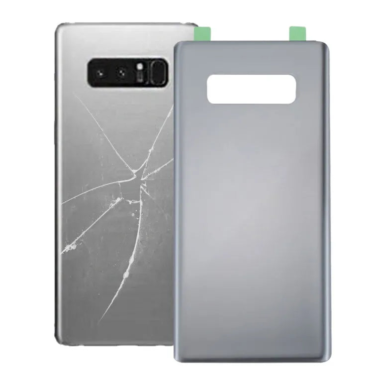 Voor Galaxy Note 8 batterij achterkant met lijm (zilver)