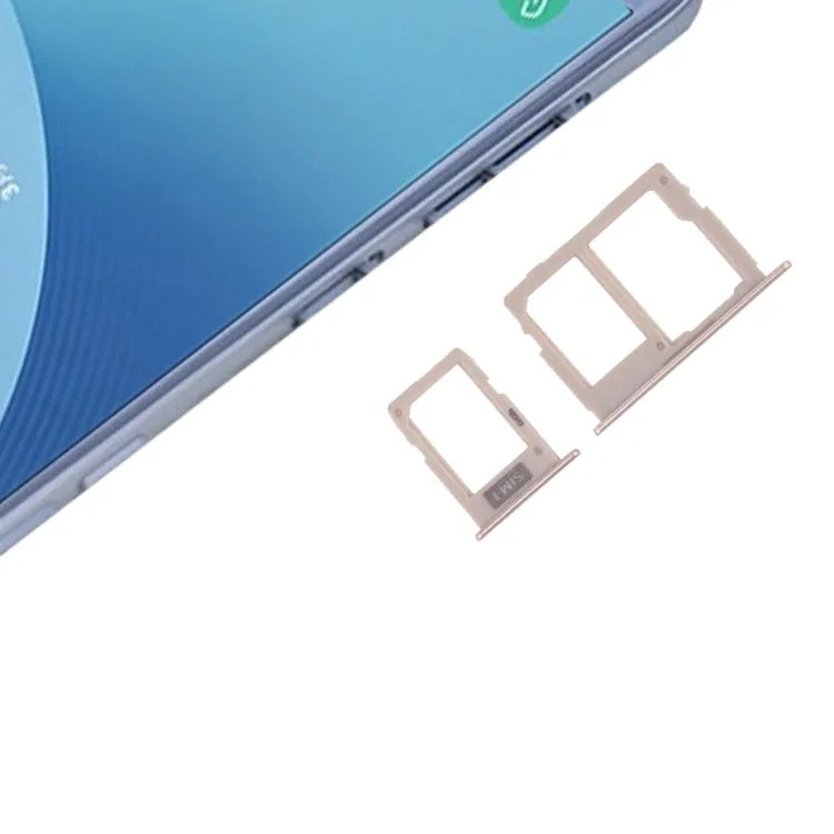 SIM-kaartlade + Micro SD-kaartlade voor Galaxy J3 (2017) Enkele SIM / J330 & J5 (2017) Enkele SIM / J530 & J7 (2017) Enkele SIM / J730 (Goud)