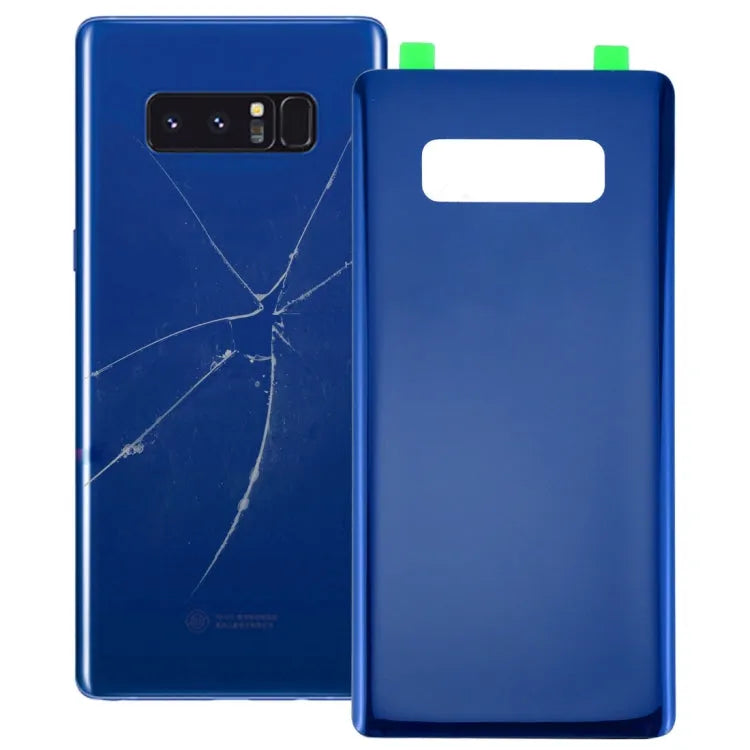 Voor Galaxy Note 8 batterij achterkant met lijm (blauw)