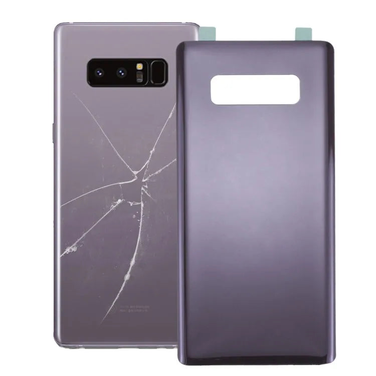 Voor Galaxy Note 8 batterij achterkant met lijm (orchideeëngrijs)