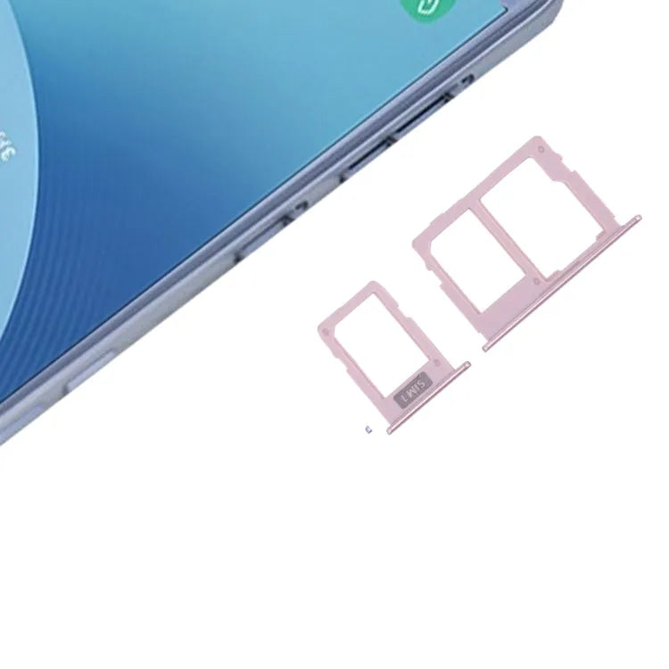 SIM-kaartlade + Micro SD-kaartlade voor Galaxy J3 (2017) Enkele SIM / J330 & J5 (2017) Enkele SIM / J530 & J7 (2017) Enkele SIM / J730 (roségoud)