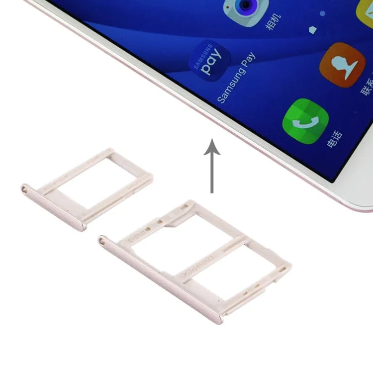 Voor Galaxy J5 Prime / G570 & J7 Prime / G610 Simkaartlade + Micro SD & Simkaartlade (Goud)