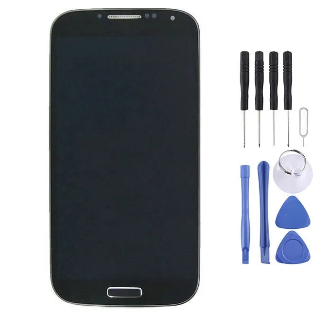 Origineel LCD-scherm + aanraakpaneel met frame voor Galaxy S4 / i9505 (zwart)