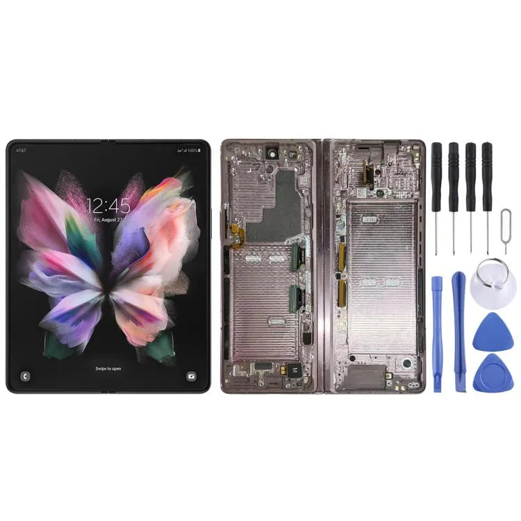 Voor Samsung Galaxy Z Fold3 SM-F926B Origineel LCD-schermdigitizer, volledige montage met frame (roze)
