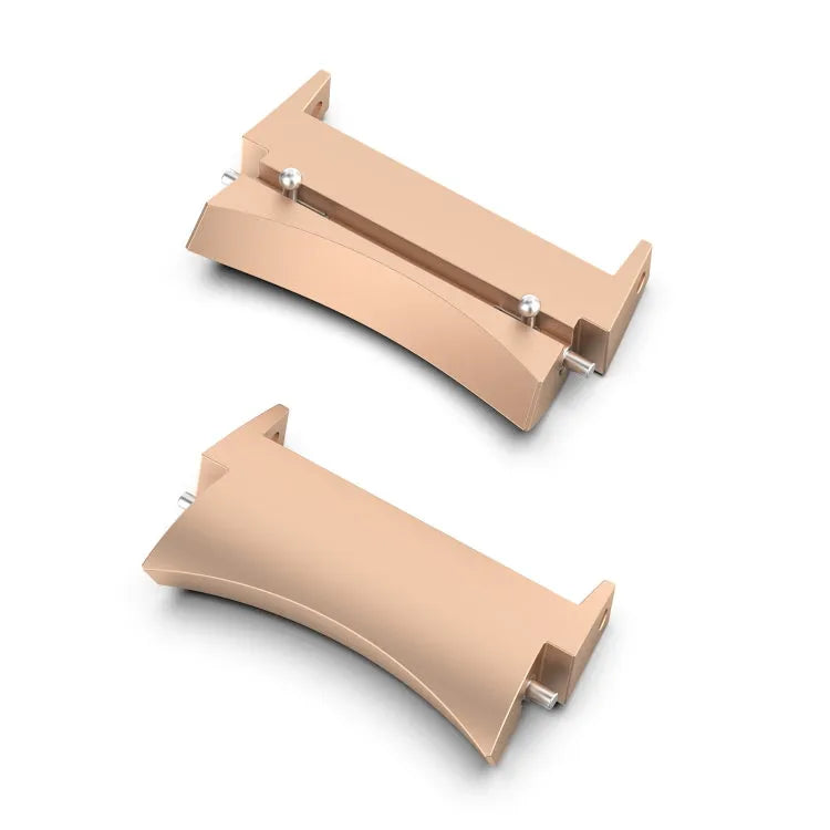 Voor Samsung Galaxy Watch 6 / 6 Classic 1 paar roestvrijstalen metalen horlogebandconnector (roségoud)