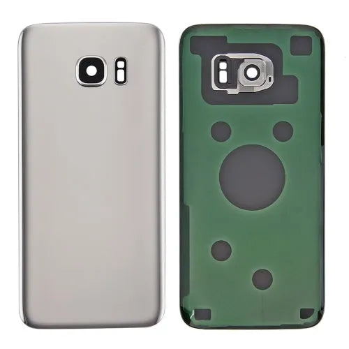 Batterijachterklep met cameralensframe voor Samsung Galaxy S7 SM-G930F (zilver)