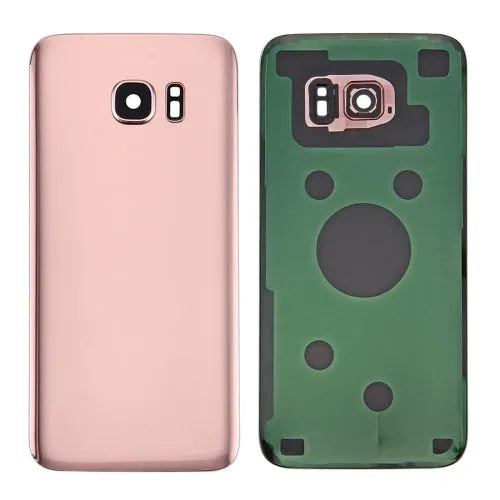 Batterijachterklep met cameralensframe voor Samsung Galaxy S7 SM-G930F (roségoud)
