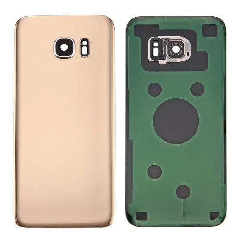 Batterijachterklep met cameralensframe voor Samsung Galaxy S7 SM-G930F (goudkleurig)
