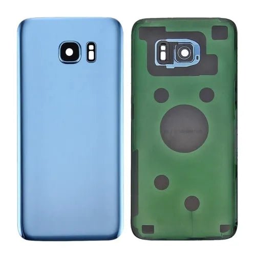 Batterijachterklep met cameralensframe voor Samsung Galaxy S7 SM-G930F (blauw)