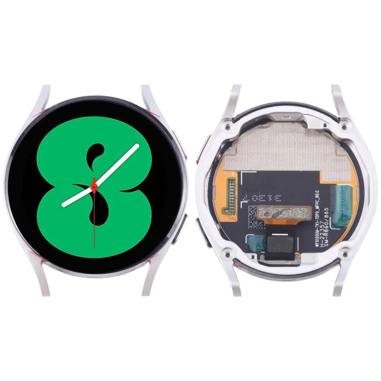 Originele LCD-schermdigitizer volledige montage met frame voor Samsung Galaxy Watch4 40mm SM-R860/R865 (zilver)