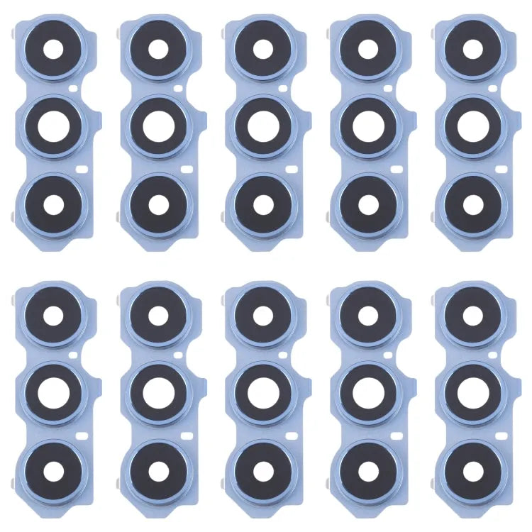 Voor Samsung Galaxy M54 SM-M546B 10 stuks achtercamera lenskap (blauw)