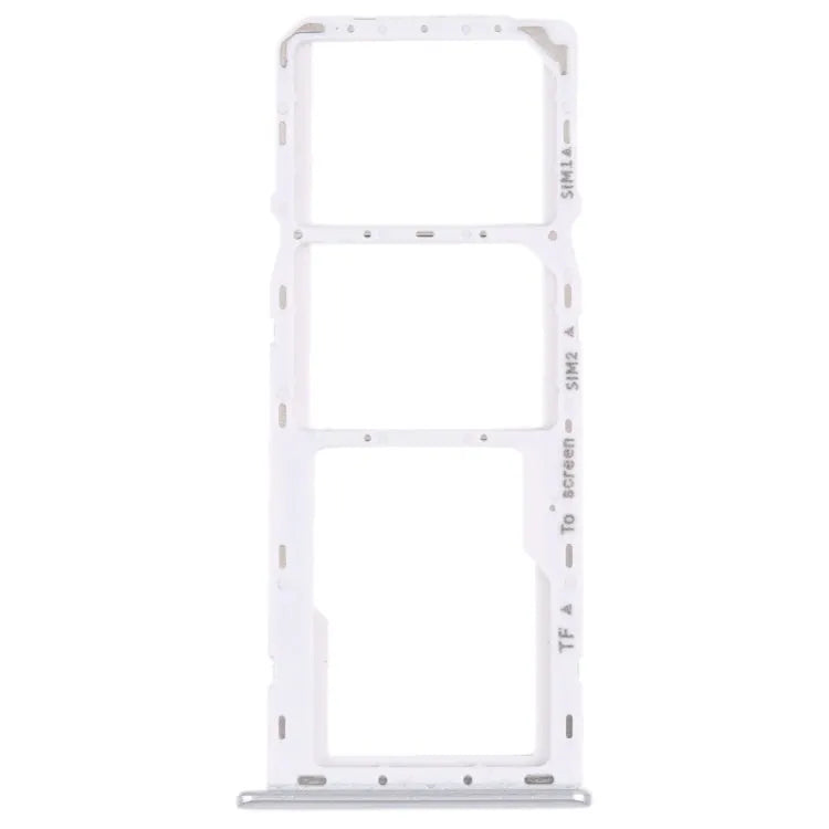 Voor Samsung Galaxy M42 5G SM-A436B Originele SIM-kaartlade + SIM-kaartlade + Micro SD-kaartlade (zilver)