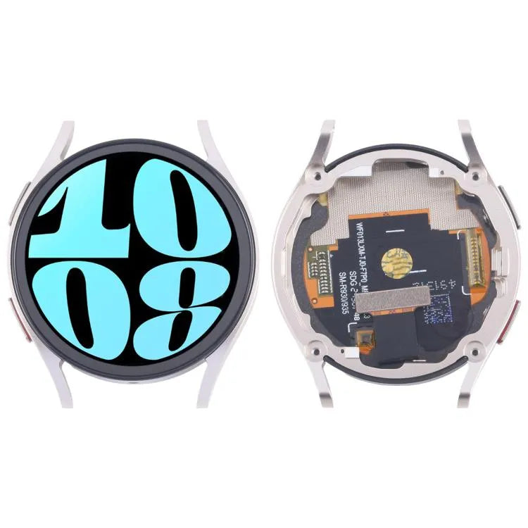 Voor Samsung Galaxy Watch6 40mm SM-R930/R935 Origineel LCD-schermdigitizer, volledige montage met frame (zilver)