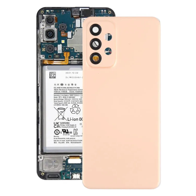 Originele batterij-achterklep met cameralensframe voor Samsung Galaxy A23 4G SM-A235F (roze)