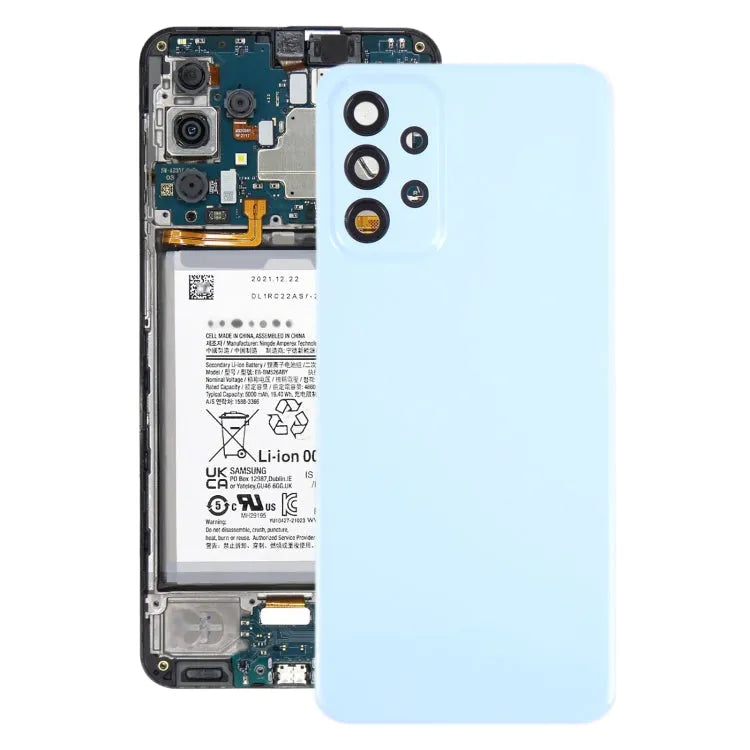 Originele batterij-achterklep met cameralensframe voor Samsung Galaxy A23 4G SM-A235F (blauw)