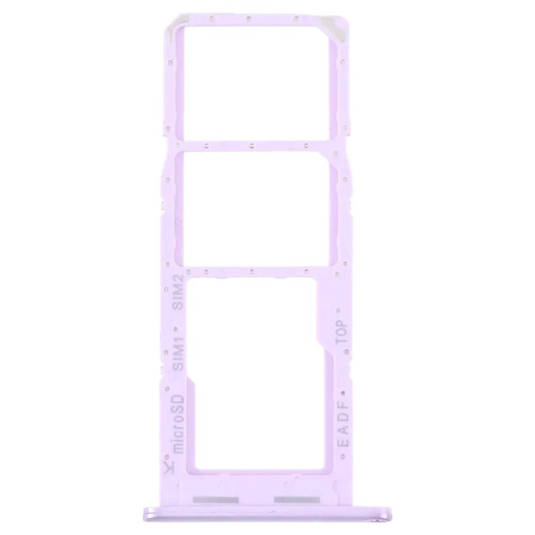 Voor Samsung Galaxy F14 5G originele simkaartlade + simkaartlade + micro SD-kaartlade (paars)