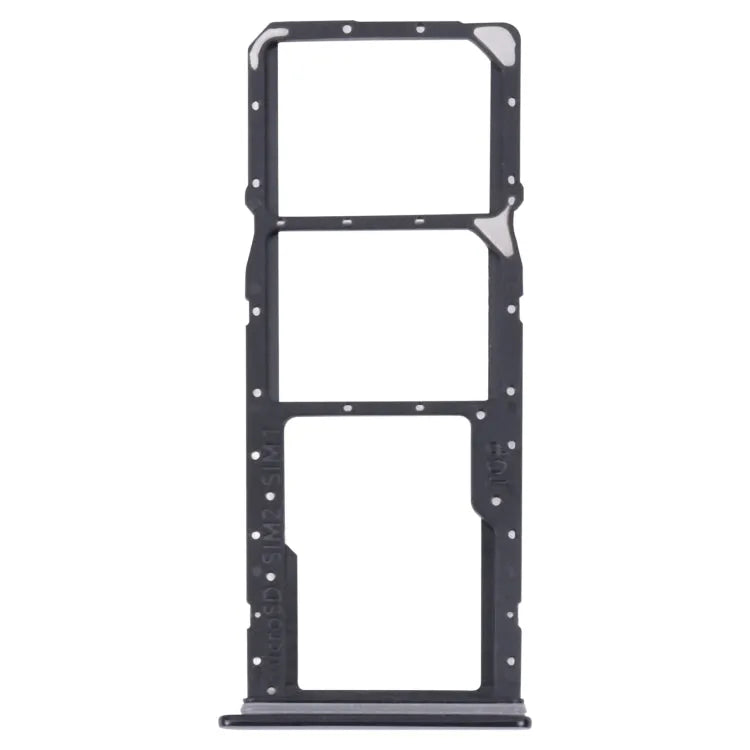 Voor Samsung Galaxy A04 Core SM-A042F Originele SIM-kaartlade + SIM-kaartlade + Micro SD-kaartlade (zwart)