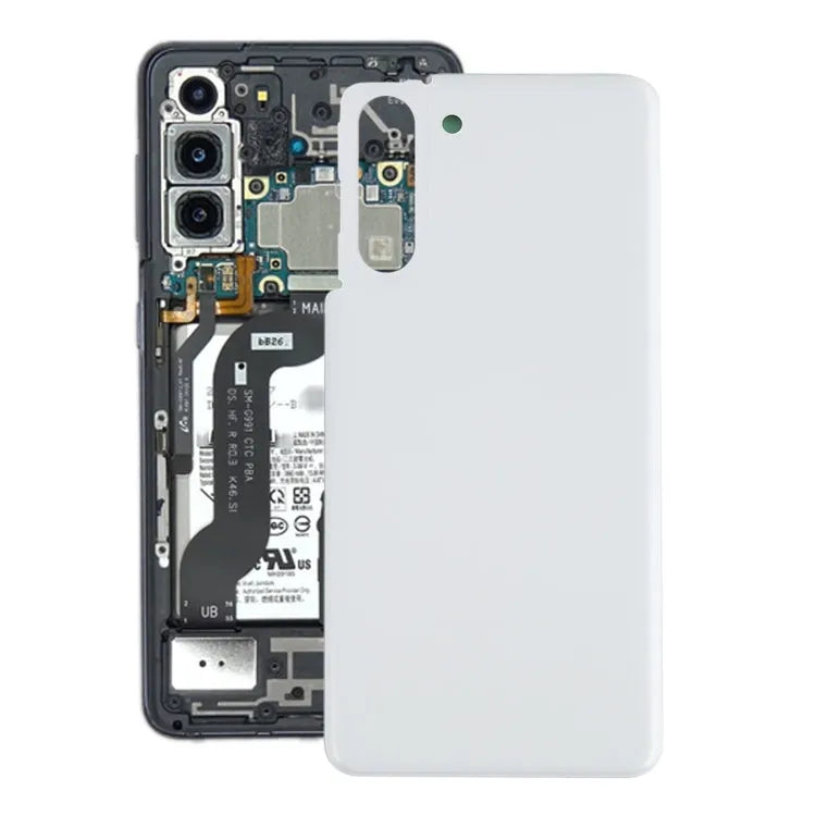 Voor Samsung Galaxy S21 Batterij Back Cover (Wit)