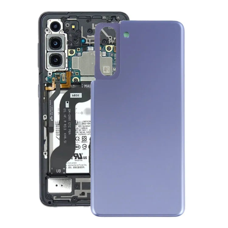 Voor Samsung Galaxy S21 Batterij Back Cover (Paars)