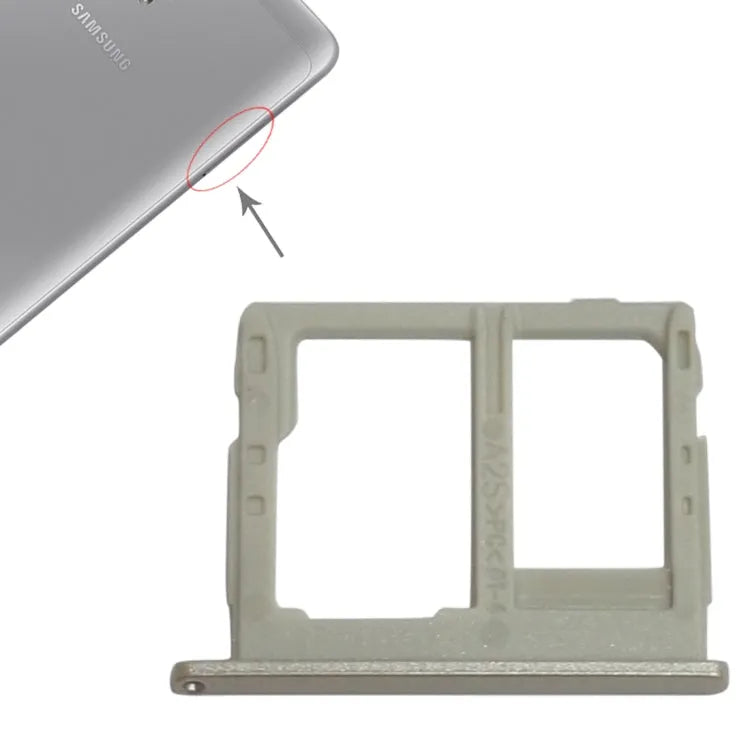 Voor Galaxy Tab A 8.0 / T380 / T385 Simkaartlade + Micro SD-kaartlade (Goud)