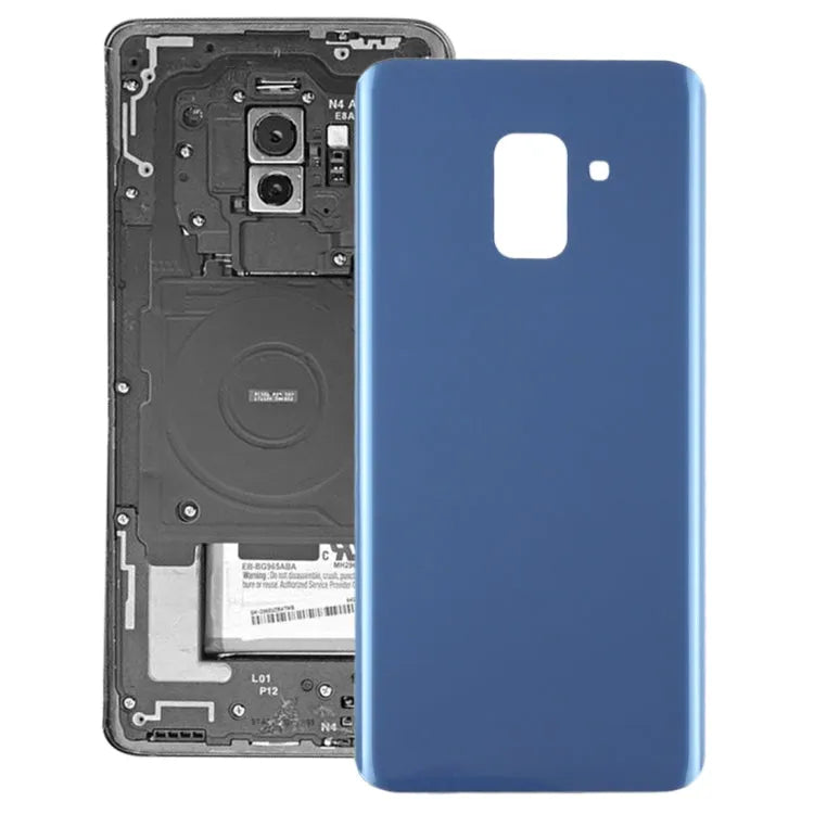 Voor Galaxy A8+ (2018) / A730 achterkant (blauw)