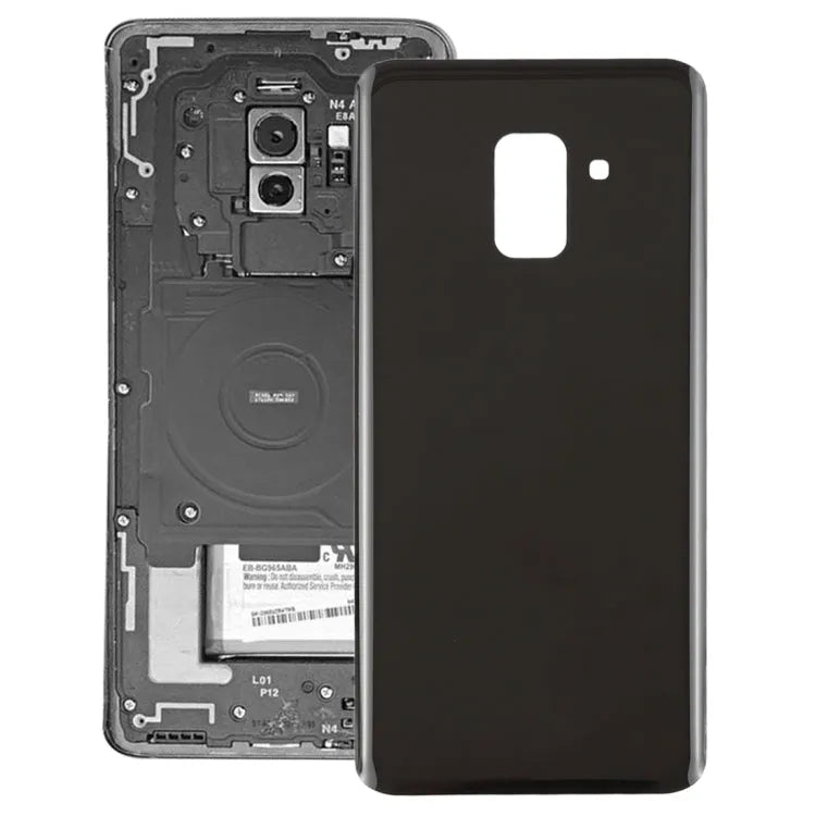 Voor Galaxy A8+ (2018) / A730 achterkant (zwart)