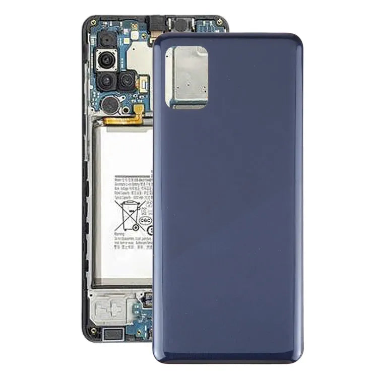Voor Samsung Galaxy A31 Batterij Back Cover (Blauw)