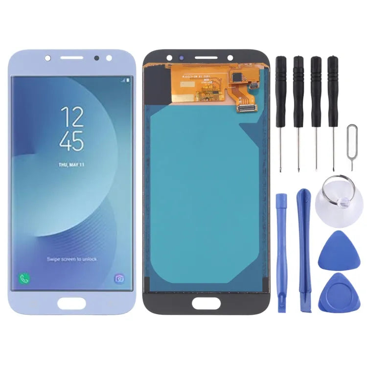 TFT LCD-scherm voor Galaxy J7 (2017) / J7 Pro / J730F/DS, J730FM/DS,AT&T met Digitizer Volledige Montage (Blauw)