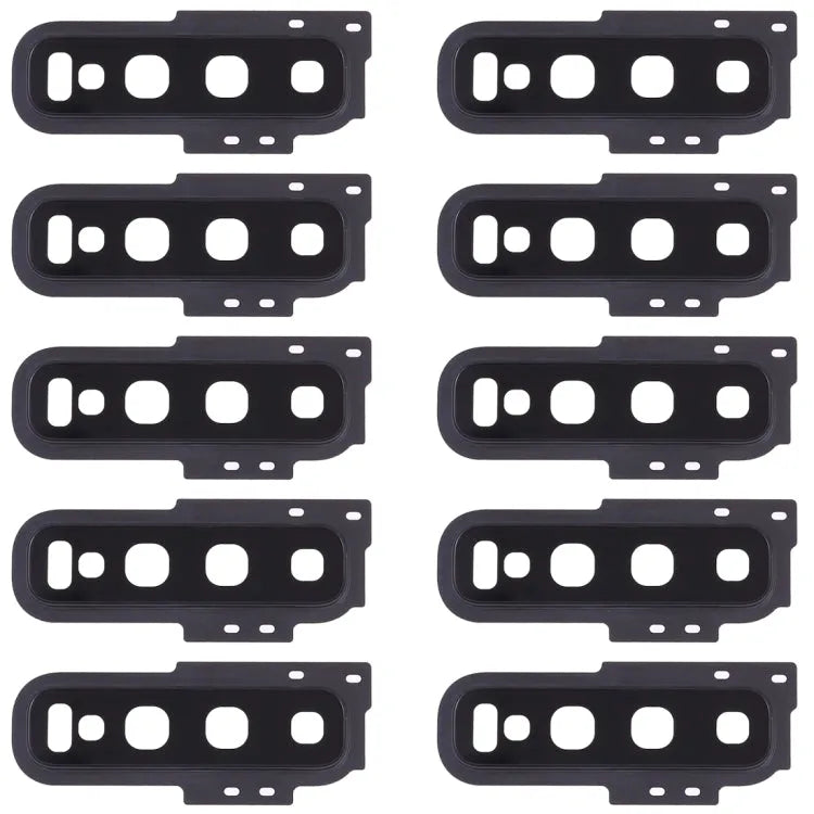Voor Galaxy S10 10 stuks camera lensdop (zwart)