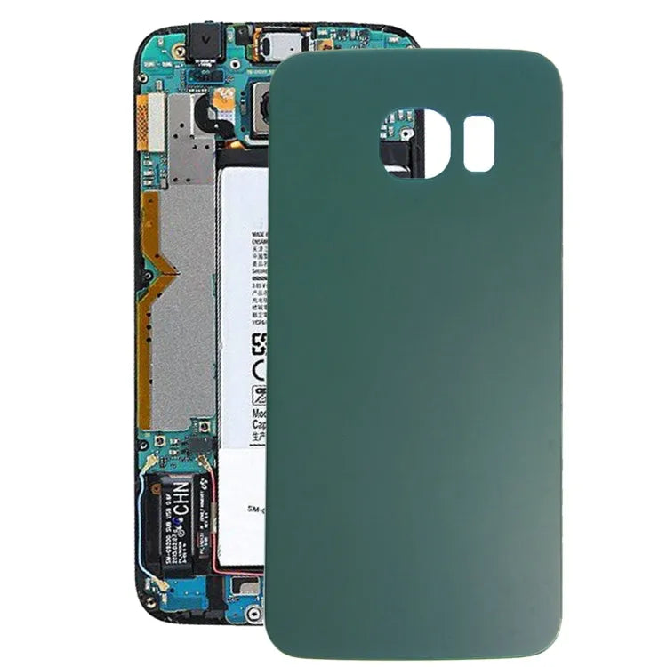 Voor Galaxy S6 Edge / G925 Batterij Achterkant (Groen)