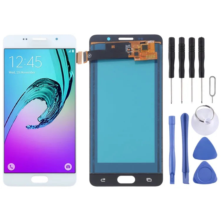 TFT LCD-scherm voor Galaxy A5 (2016) / A510 met Digitizer Volledige Montage (Wit)