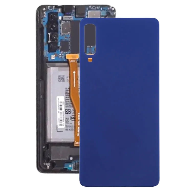 Voor Galaxy A7 (2018), A750F/DS, SM-A750G, SM-A750FN/DS batterij achterkant (blauw)