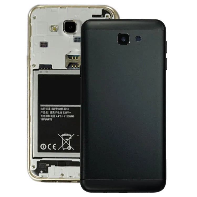 Voor Galaxy J7 Prime, G610F, G610F/DS, G610F/DD, G610M, G610M/DS, G610Y/DS, ON7(2016) Back Cover (Zwart)