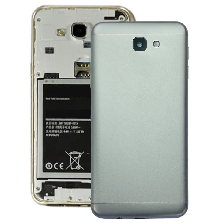 Voor Galaxy J7 Prime, G610F, G610F/DS, G610F/DD, G610M, G610M/DS, G610Y/DS, ON7(2016) Back Cover (Zilver)