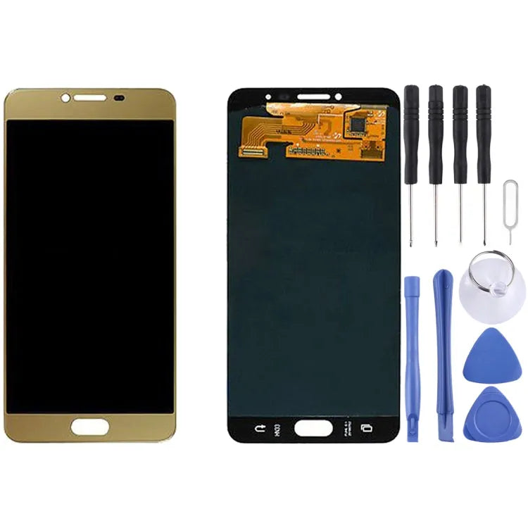 Display unit TFT voor Samsung Galaxy C7 (goud)