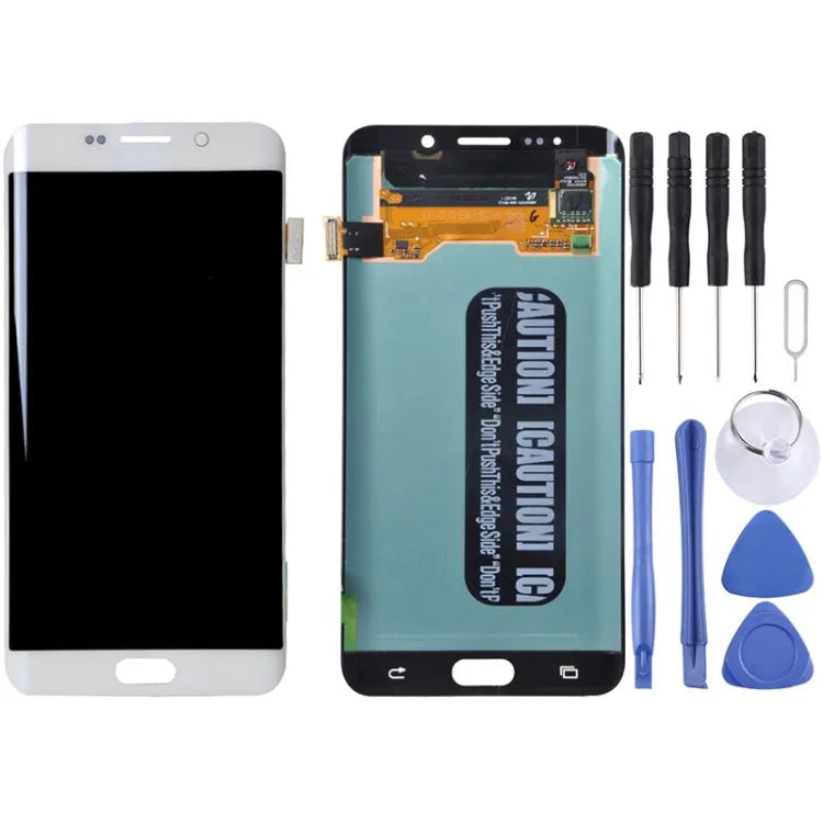 Origineel LCD-scherm + aanraakpaneel voor Galaxy S6 edge + / G928, G928F, G928G, G928T, G928A, G928I (wit)