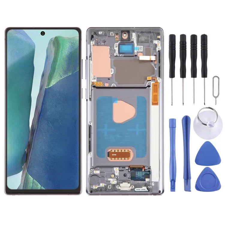 Voor Samsung Galaxy Note20 SM-N980 OLED LCD-scherm Digitizer Volledige montage met frame
